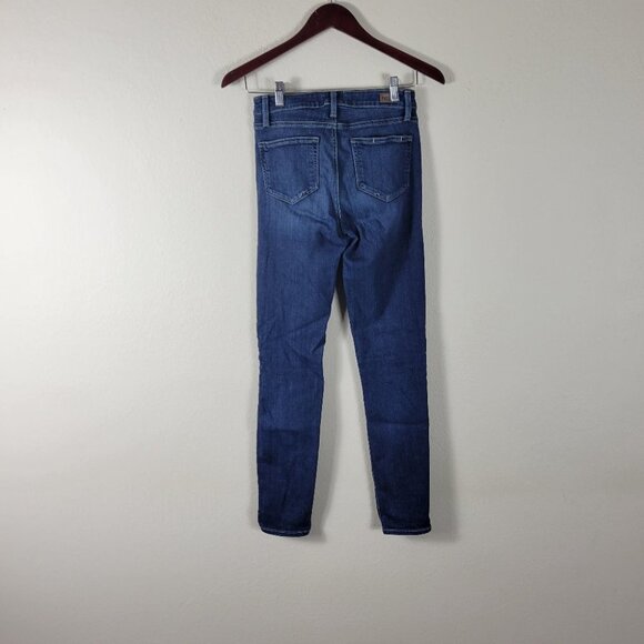 Paige Hoxton Ankle Skinny Jeans - Medium Dark Rinse Wash Denim Size 25 - Picture 6 of 14